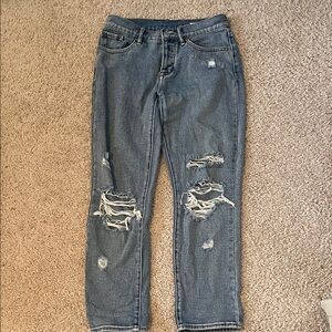PacSun Ripped Blue Boyfriend Jeans